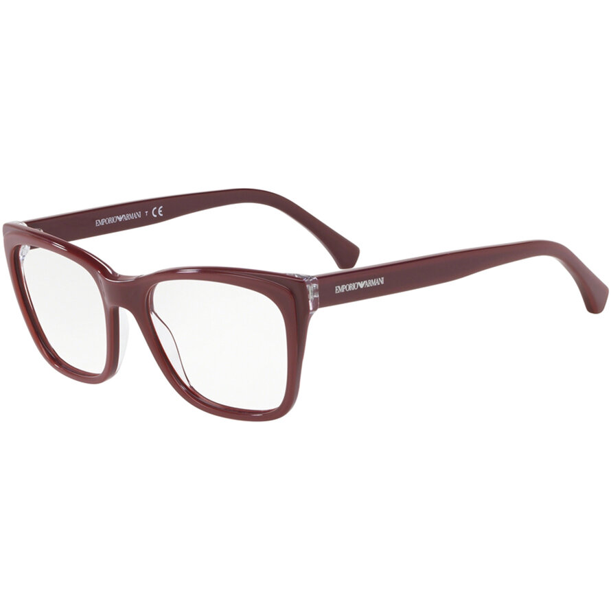 Rame ochelari de vedere Emporio Armani dama EA3146 5744 Cat-eye Burgundiu originale din Plastic cu comanda online