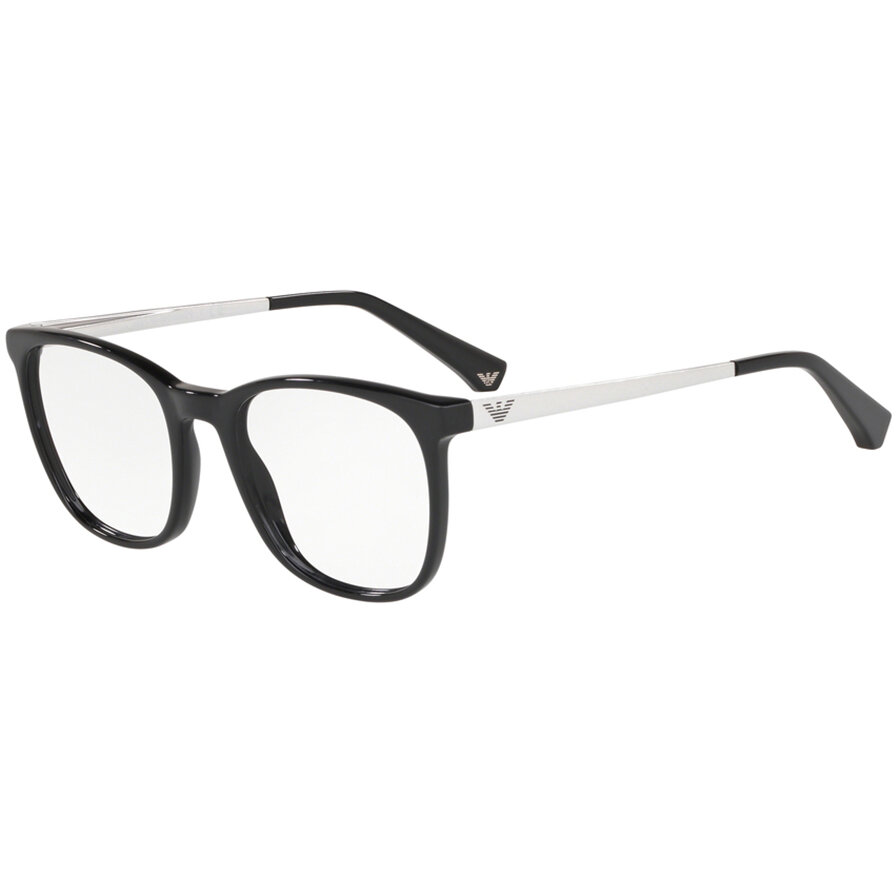 Rame ochelari de vedere Emporio Armani dama EA3153 5017 Rectangulare Negre originale din Plastic cu comanda online
