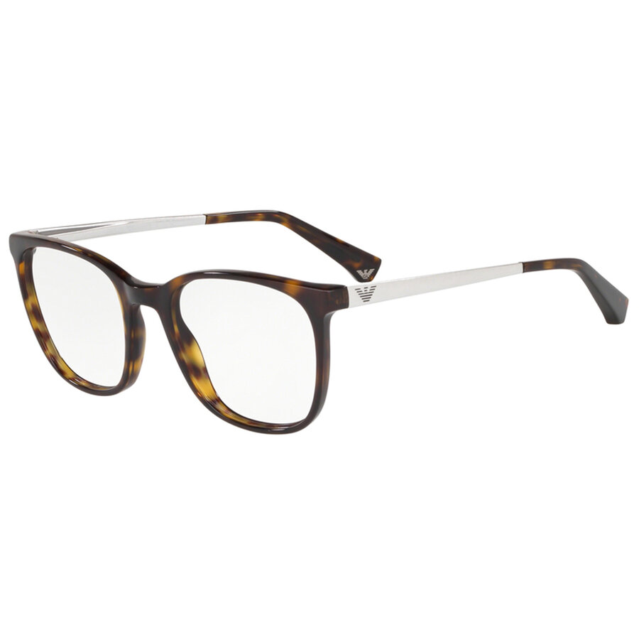 Rame ochelari de vedere Emporio Armani dama EA3153 5026 Rectangulare Havana originale din Plastic cu comanda online