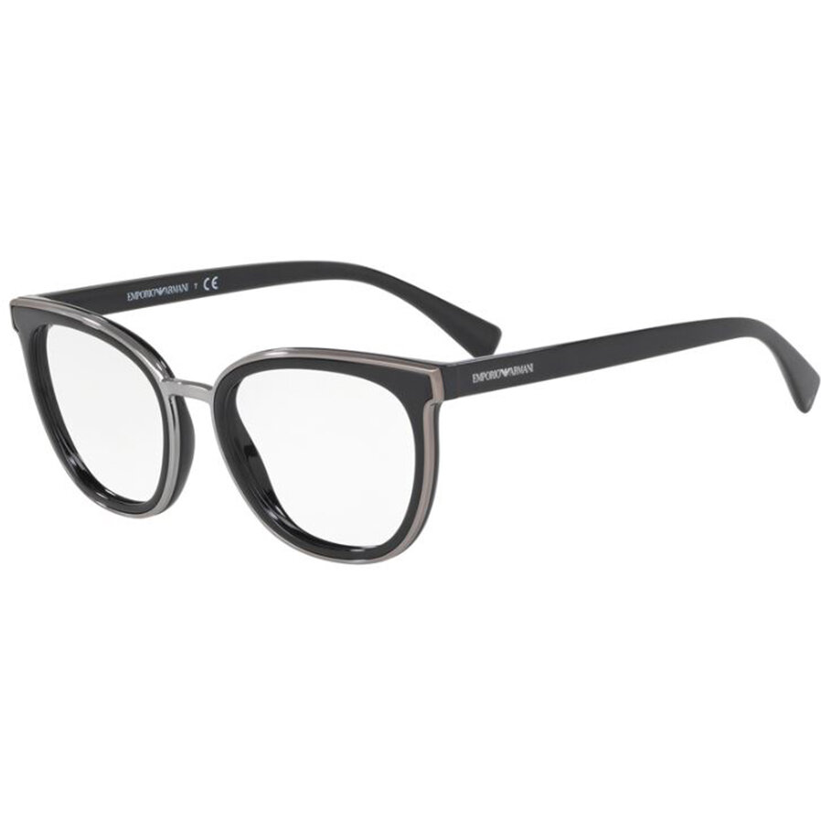 Rame ochelari de vedere Emporio Armani dama EA3155 5017 Cat-eye Negre originale din Plastic cu comanda online