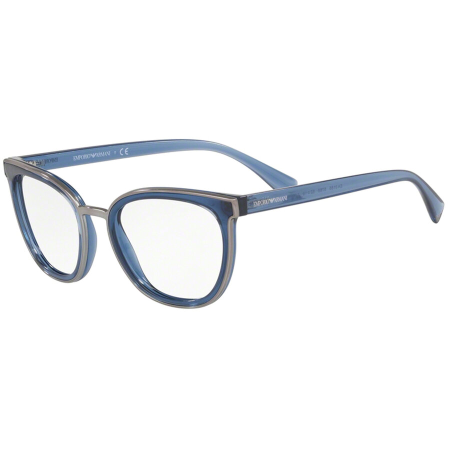 Rame ochelari de vedere Emporio Armani dama EA3155 5768 Cat-eye Albastre originale din Plastic cu comanda online