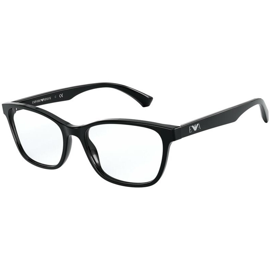Rame ochelari de vedere Emporio Armani dama EA3157 5001 Cat-eye Negre originale din Plastic cu comanda online