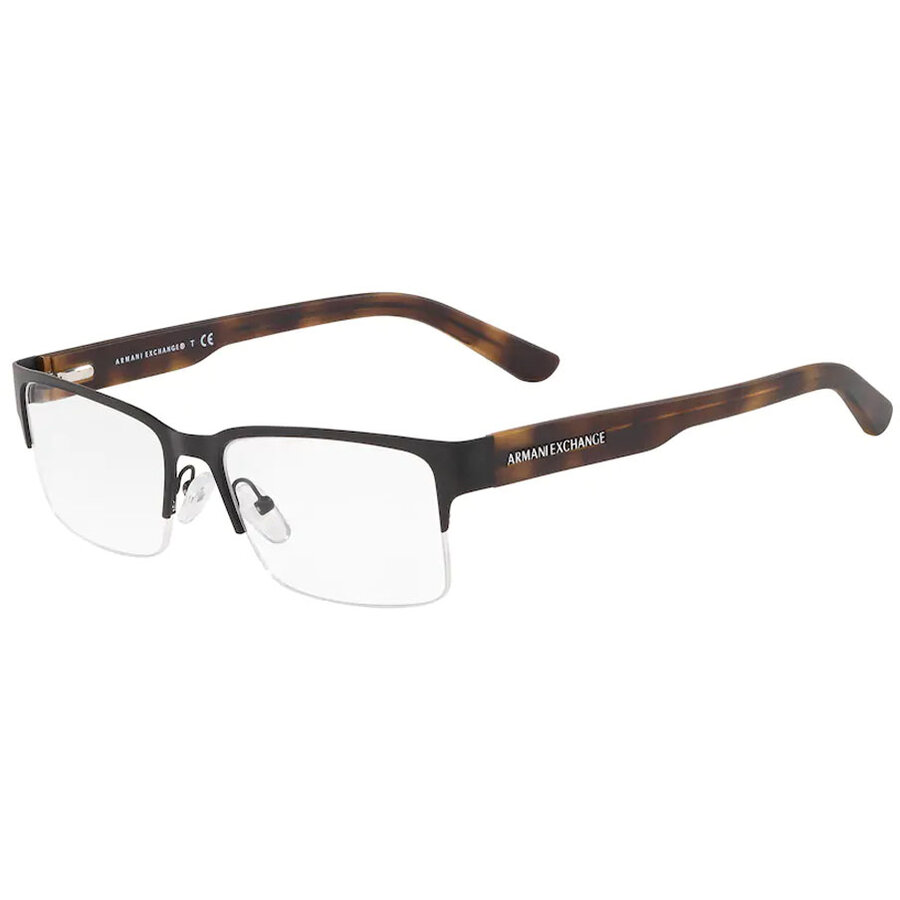 Rame ochelari de vedere barbati Armani Exchange AX1014 6000 Negre Rectangulare originale din Metal cu comanda online