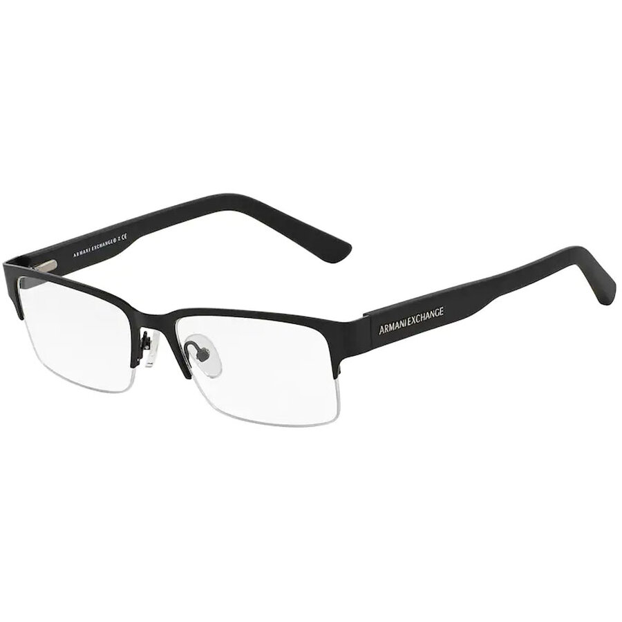 Rame ochelari de vedere barbati Armani Exchange AX1014 6063 Negre Rectangulare originale din Metal cu comanda online