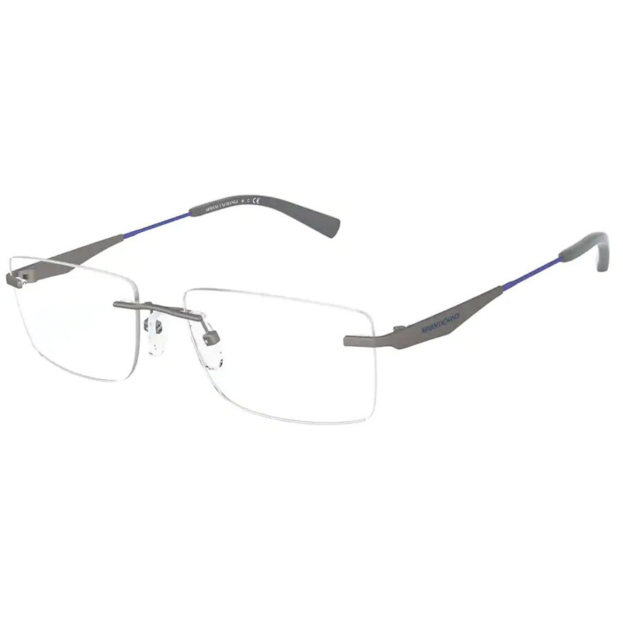 Rame ochelari de vedere barbati Armani Exchange AX1039 6006 Gri Rectangulare originale din Metal cu comanda online