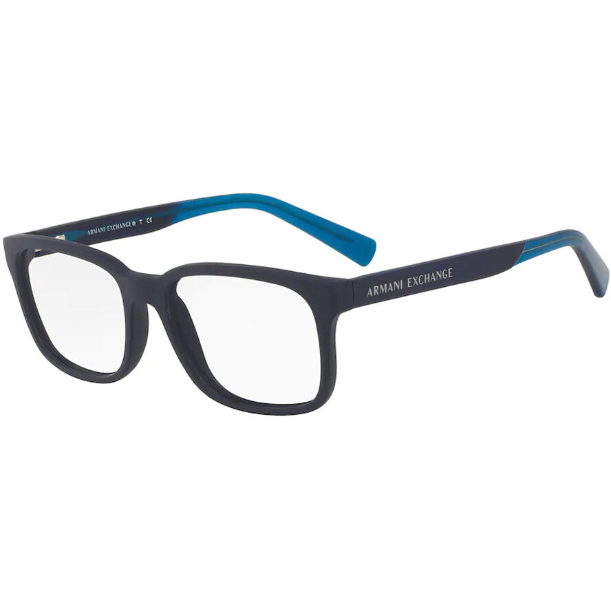 Rame ochelari de vedere barbati Armani Exchange AX3029 8183 Albastre Patrate originale din Plastic cu comanda online