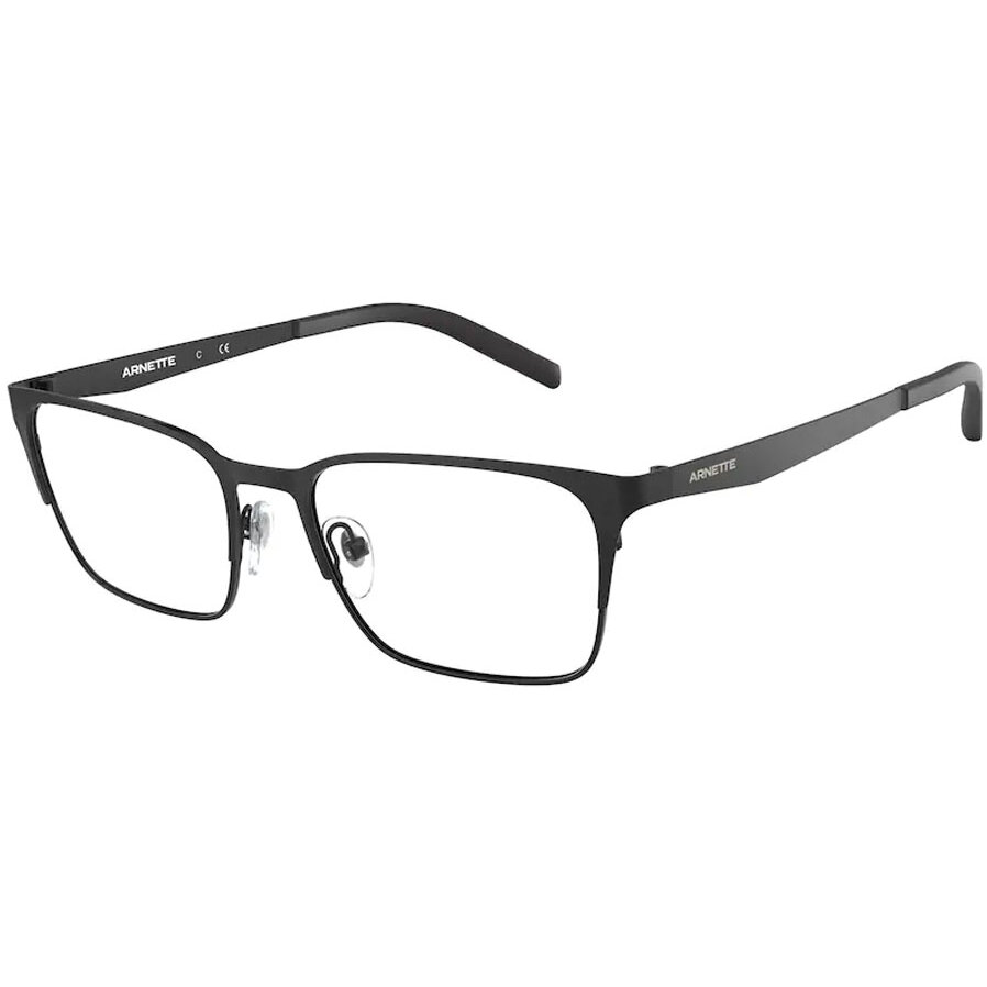 Rame ochelari de vedere barbati Arnette AN6124 718 Negre Rectangulare originale din Metal cu comanda online