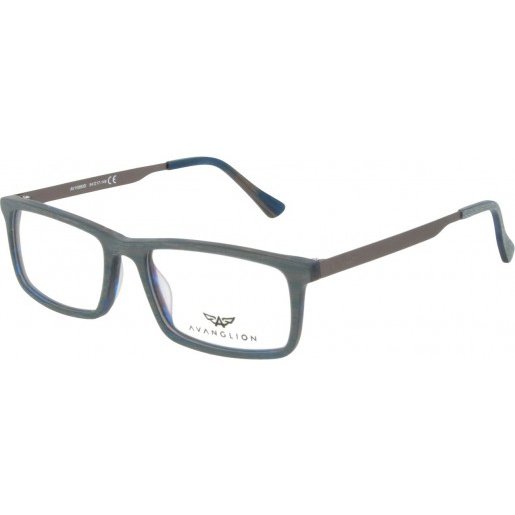Rame ochelari de vedere barbati Avanglion 10880 D Albastre Rectangulare originale din Plastic cu comanda online