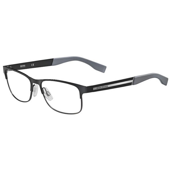 Rame ochelari de vedere barbati BOSS ORANGE BO 0247 INX Rectangulare Negre originale din Metal cu comanda online