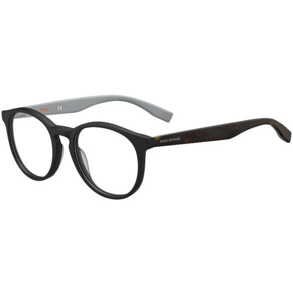 Rame ochelari de vedere barbati BOSS ORANGE BO 0268 I21 Rotunde Negre originale din Acetat cu comanda online