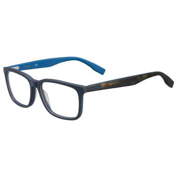 Rame ochelari de vedere barbati BOSS ORANGE (S) BO0267 I8V BLUE HAVANA Rectangulare Negre originale din Plastic cu comanda online