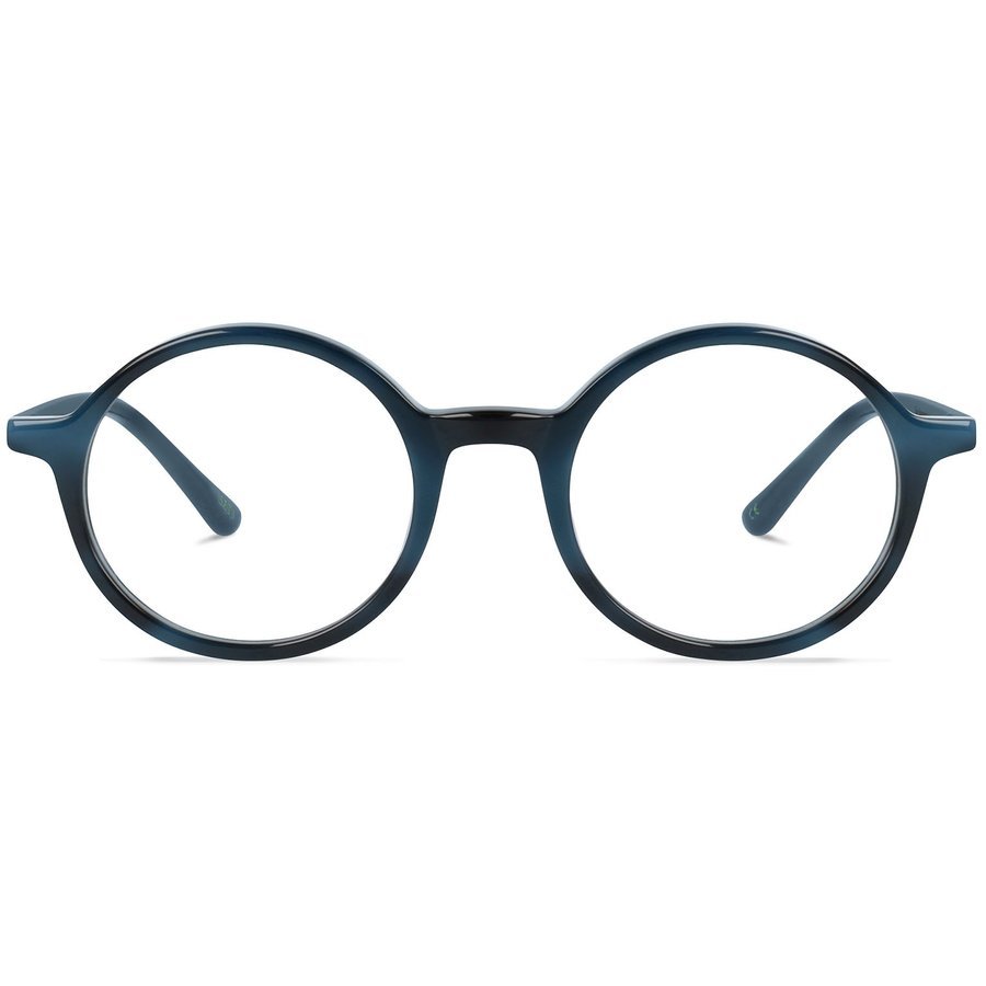 Rame ochelari de vedere barbati Battatura Capri B299 Albastre-Havana Rotunde originale din Plastic cu comanda online