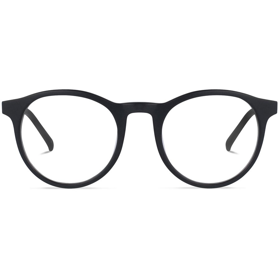 Rame ochelari de vedere barbati Battatura Salvatore B248 Negre Rotunde originale din Acetat cu comanda online