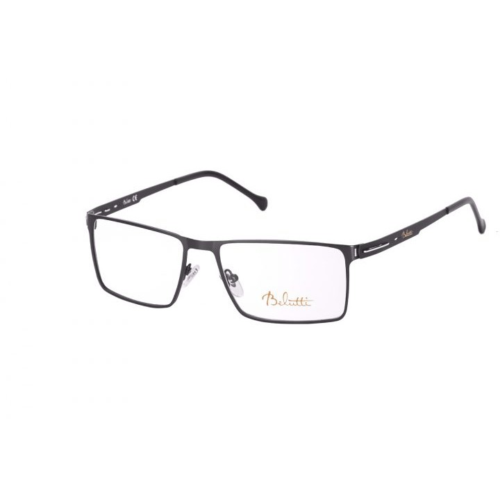 Rame ochelari de vedere barbati Belutti 1048 C1 Negre Rectangulare originale din Otel cu comanda online
