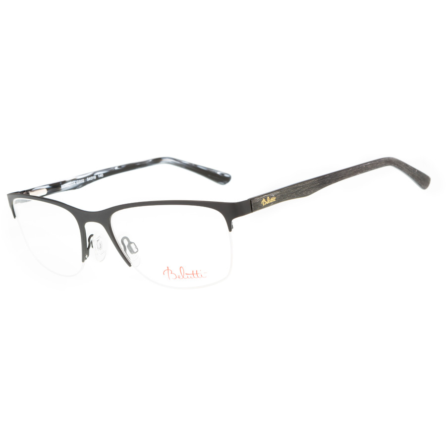 Rame ochelari de vedere barbati Belutti BDM0114 C2 Negre Rectangulare originale din Otel cu comanda online