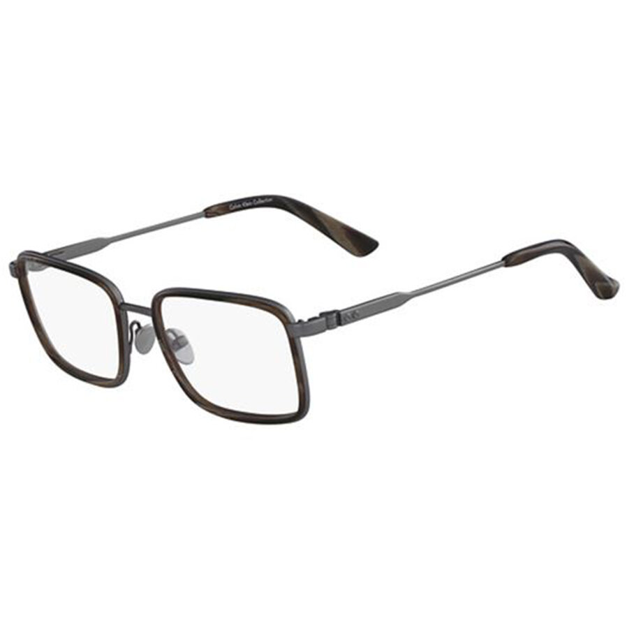 Rame ochelari de vedere barbati Calvin Klein CK8059 015 Rectangulare Maro originale din Metal cu comanda online