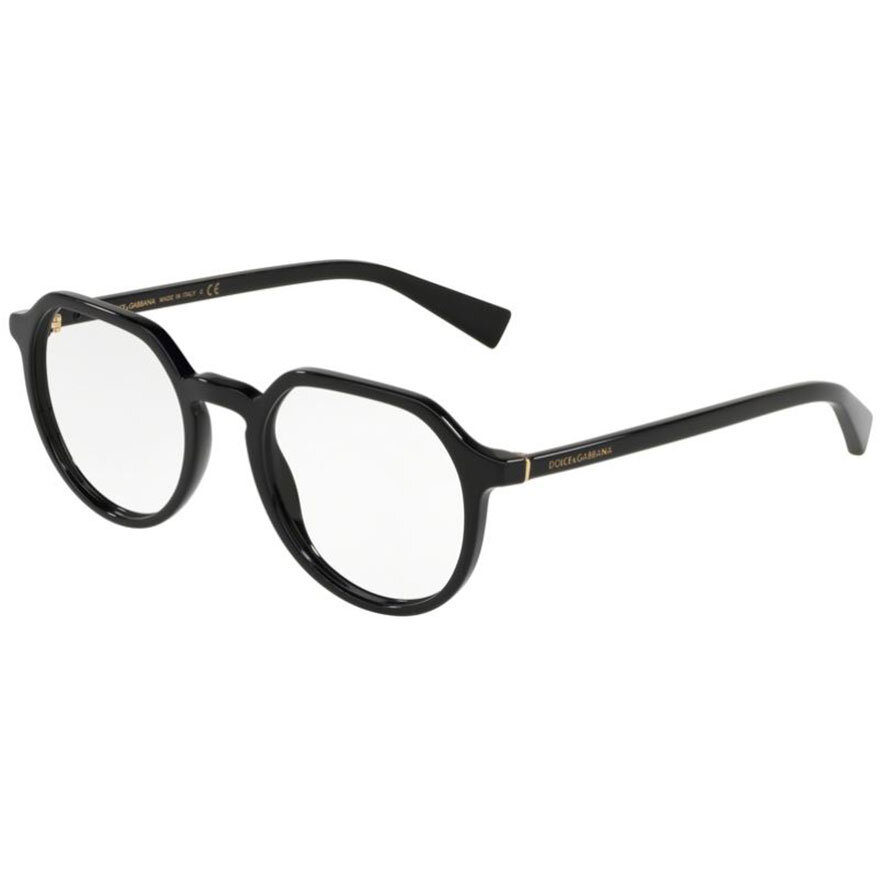 Rame ochelari de vedere barbati Dolce & Gabbana DG3297 501 Rotunde Negre originale din Plastic cu comanda online