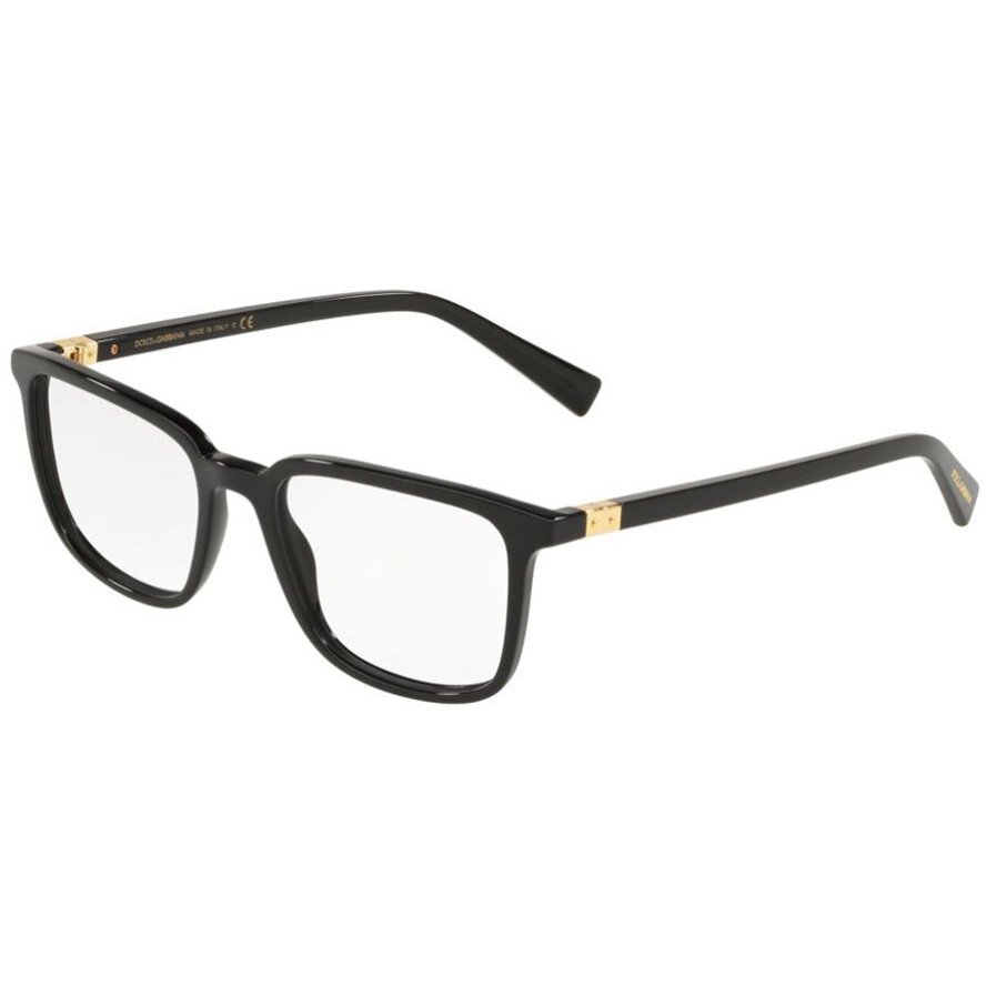 Rame ochelari de vedere barbati Dolce & Gabbana DG3304 501 Patrate Negre originale din Plastic cu comanda online