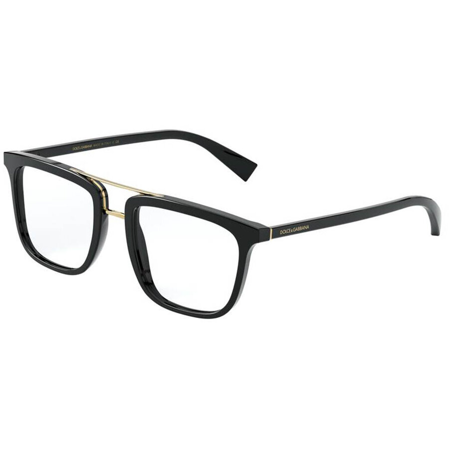 Rame ochelari de vedere barbati Dolce & Gabbana DG3323 501 Patrate Negre originale din Plastic cu comanda online