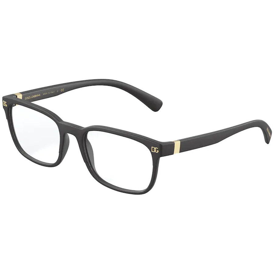 Rame ochelari de vedere barbati Dolce & Gabbana DG5056 2525 Rectangulare Negre originale din Plastic cu comanda online
