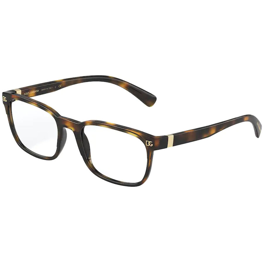 Rame ochelari de vedere barbati Dolce & Gabbana DG5056 502 Rectangulare Havana originale din Plastic cu comanda online