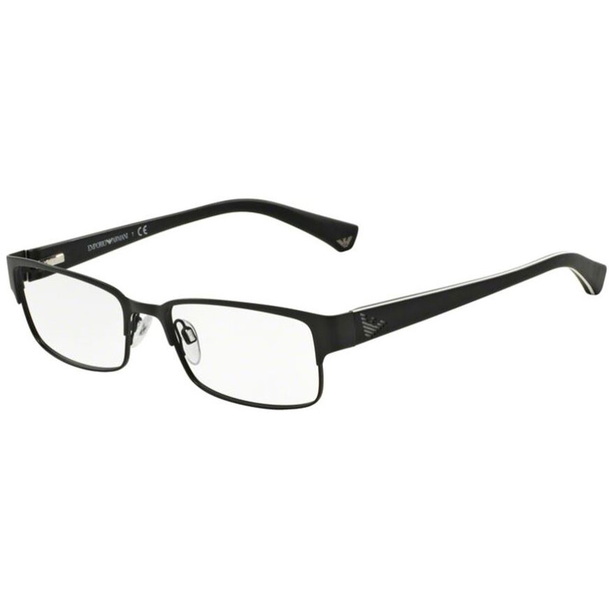 Rame ochelari de vedere barbati Emporio Armani EA1036 3109 Rectangulare Negre originale din Metal cu comanda online
