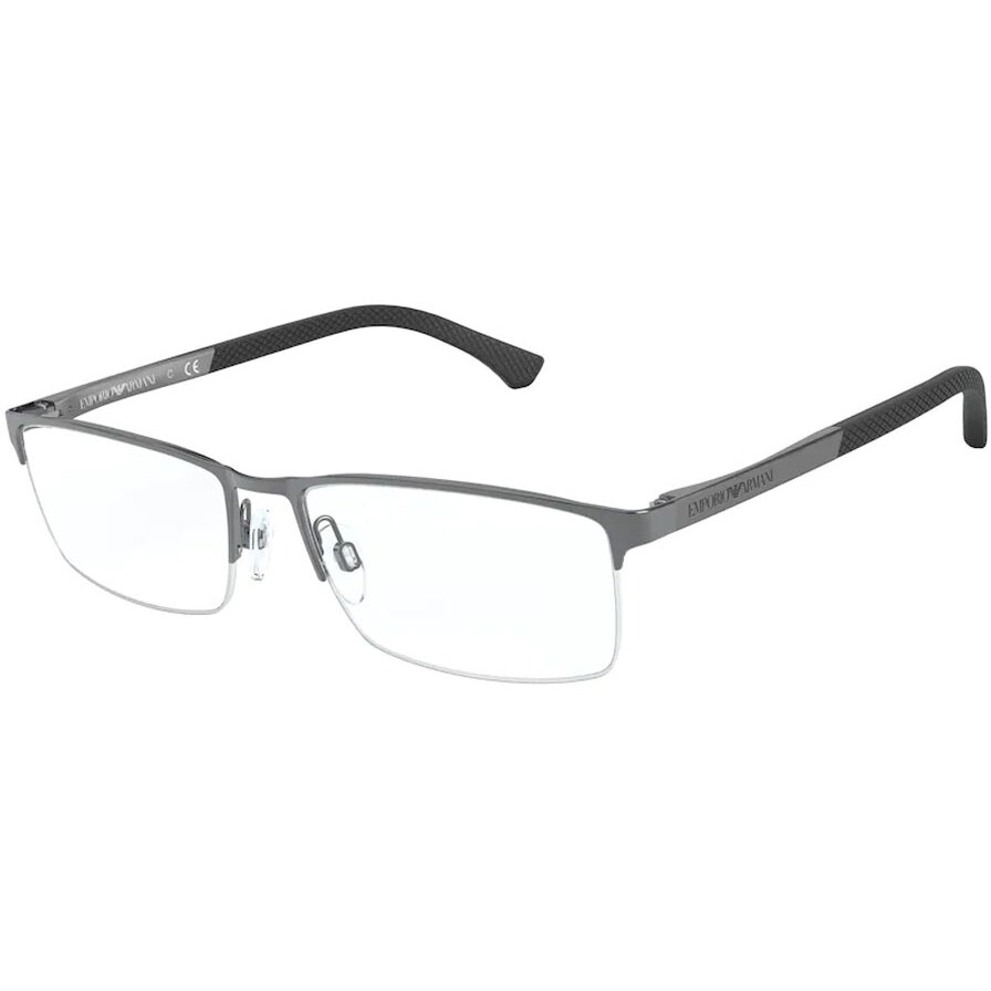 Rame ochelari de vedere barbati Emporio Armani EA1041 3003 Argintii Rectangulare originale din Metal cu comanda online