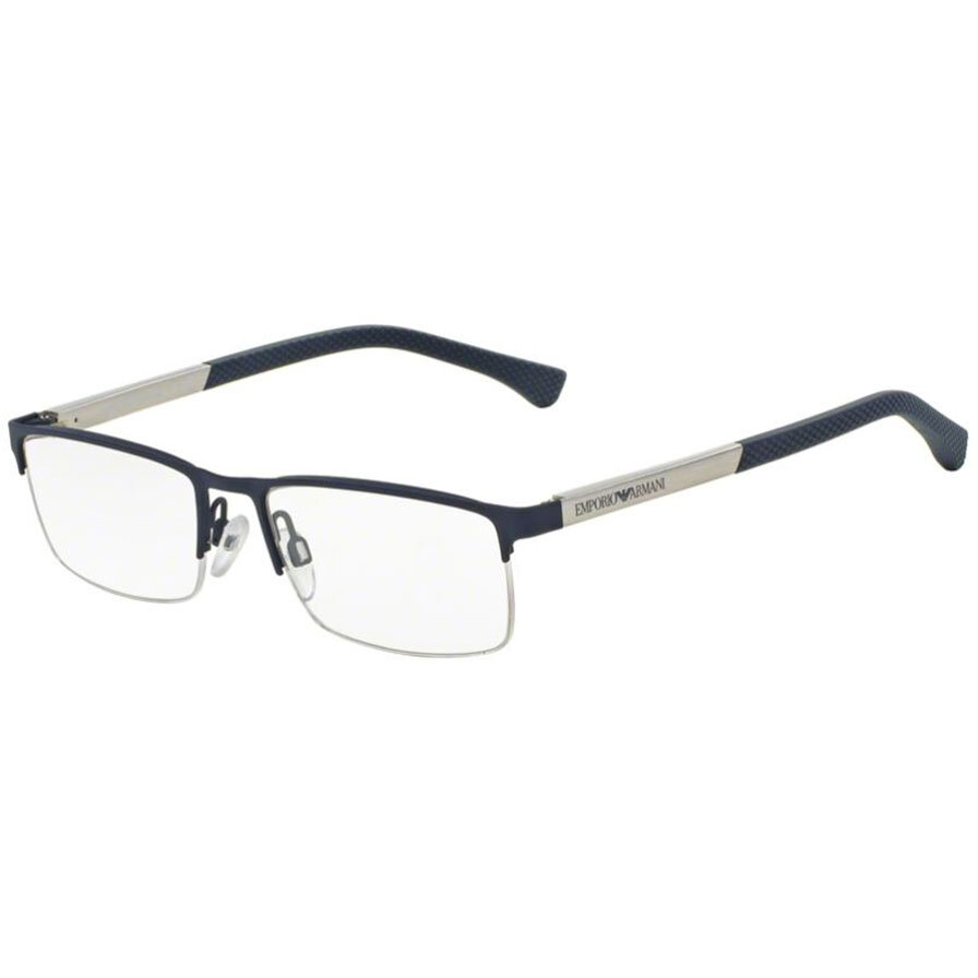 Rame ochelari de vedere barbati Emporio Armani EA1041 3131 Rectangulare Albastre originale din Metal cu comanda online
