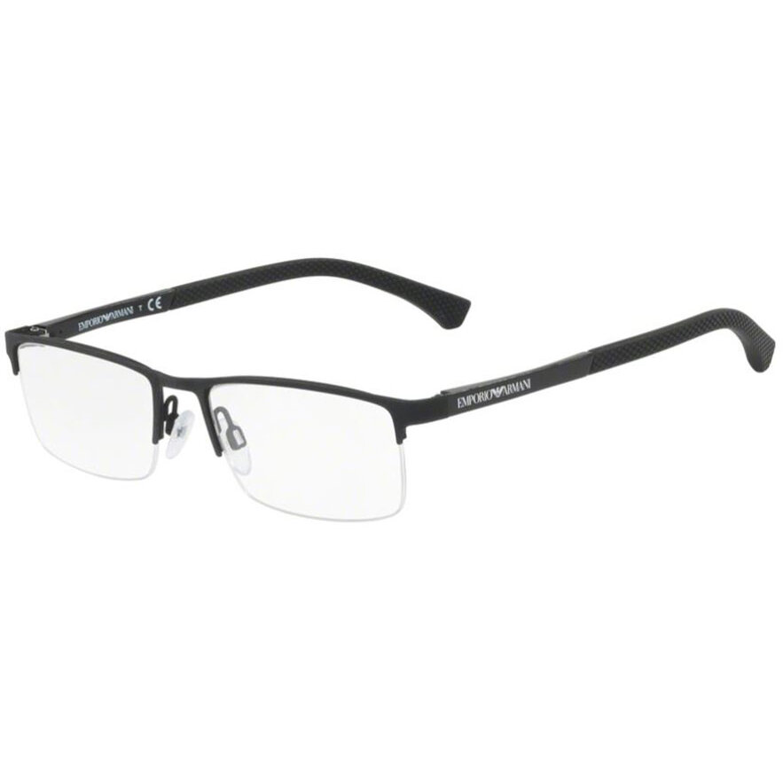 Rame ochelari de vedere barbati Emporio Armani EA1041 3175 Rectangulare Negre originale din Metal cu comanda online