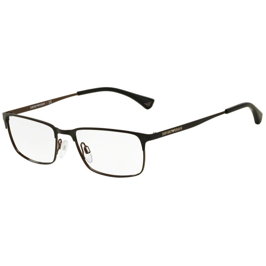 Rame ochelari de vedere barbati Emporio Armani EA1042 3127 Rectangulare Negre originale din Metal cu comanda online