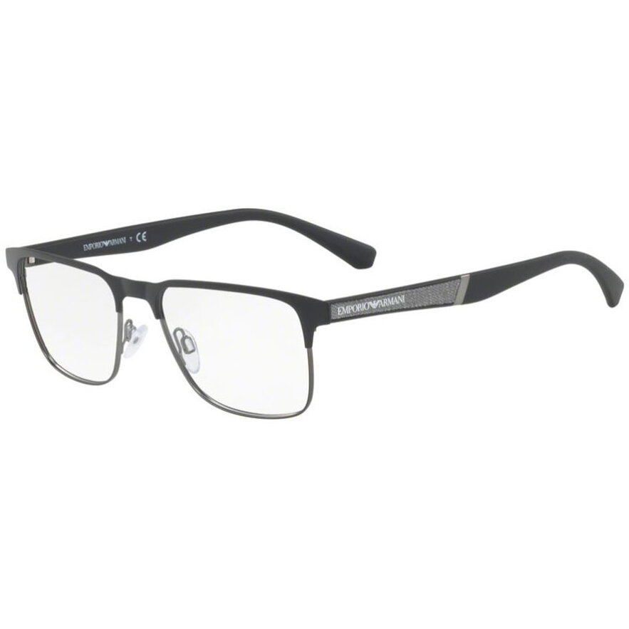 Rame ochelari de vedere barbati Emporio Armani EA1061 3001 Rectangulare Negre originale din Metal cu comanda online
