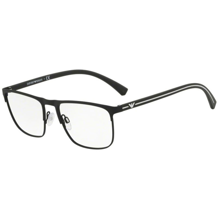 Rame ochelari de vedere barbati Emporio Armani EA1079 3094 Rectangulare Negre originale din Metal cu comanda online