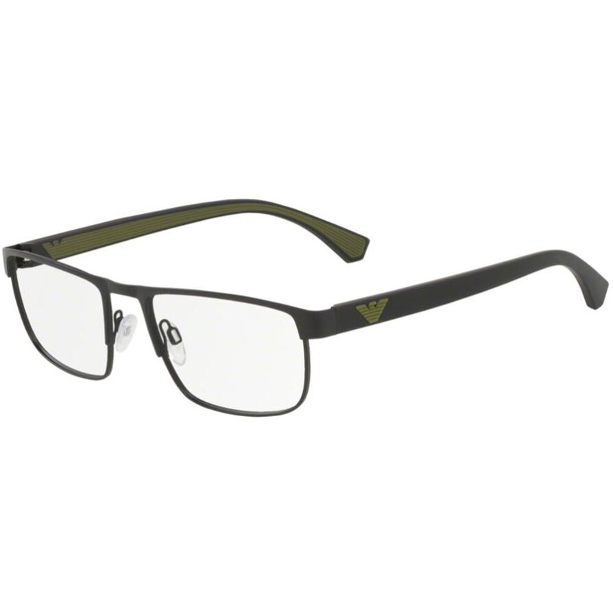 Rame ochelari de vedere barbati Emporio Armani EA1086 3001 Negre Rectangulare originale din Metal cu comanda online