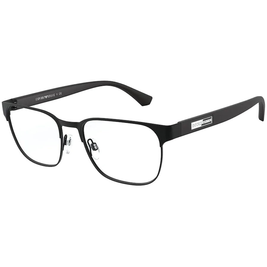 Rame ochelari de vedere barbati Emporio Armani EA1103 3001 Patrate Negre originale din Metal cu comanda online