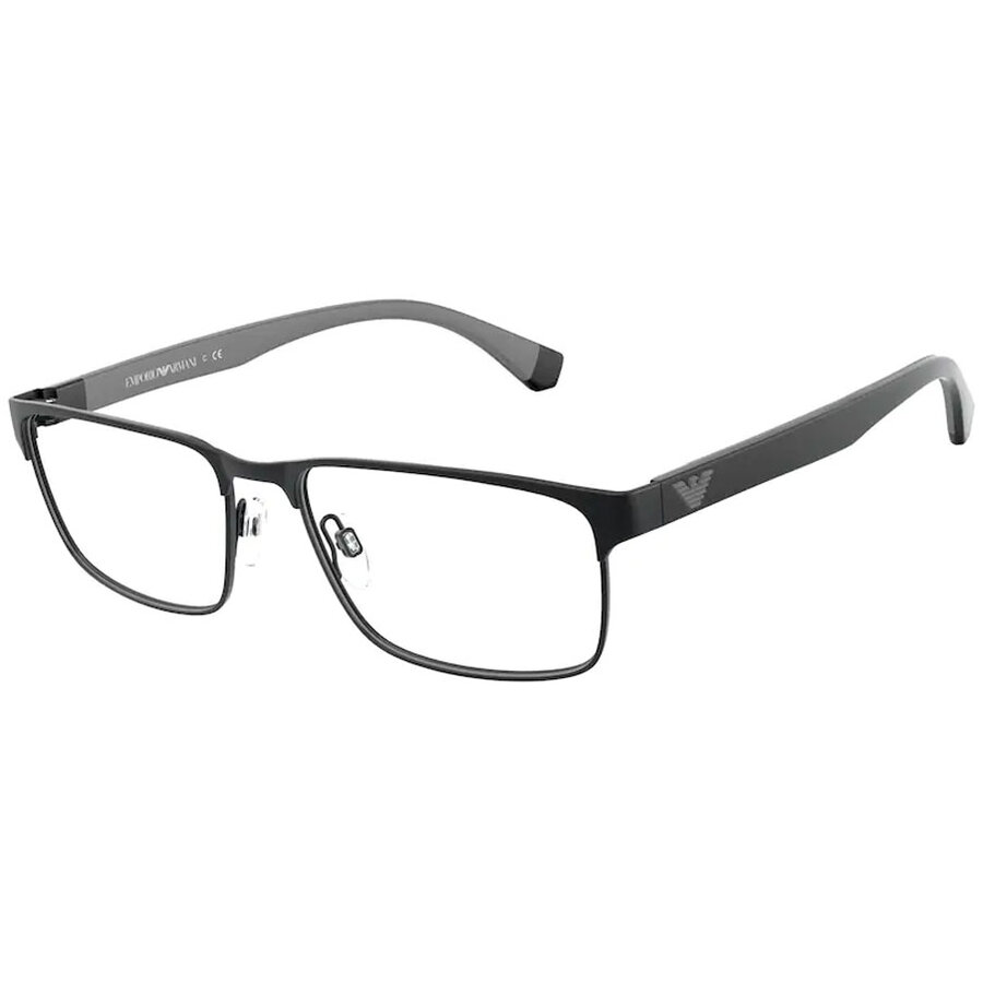Rame ochelari de vedere barbati Emporio Armani EA1105 3014 Rectangulare Negre originale din Metal cu comanda online
