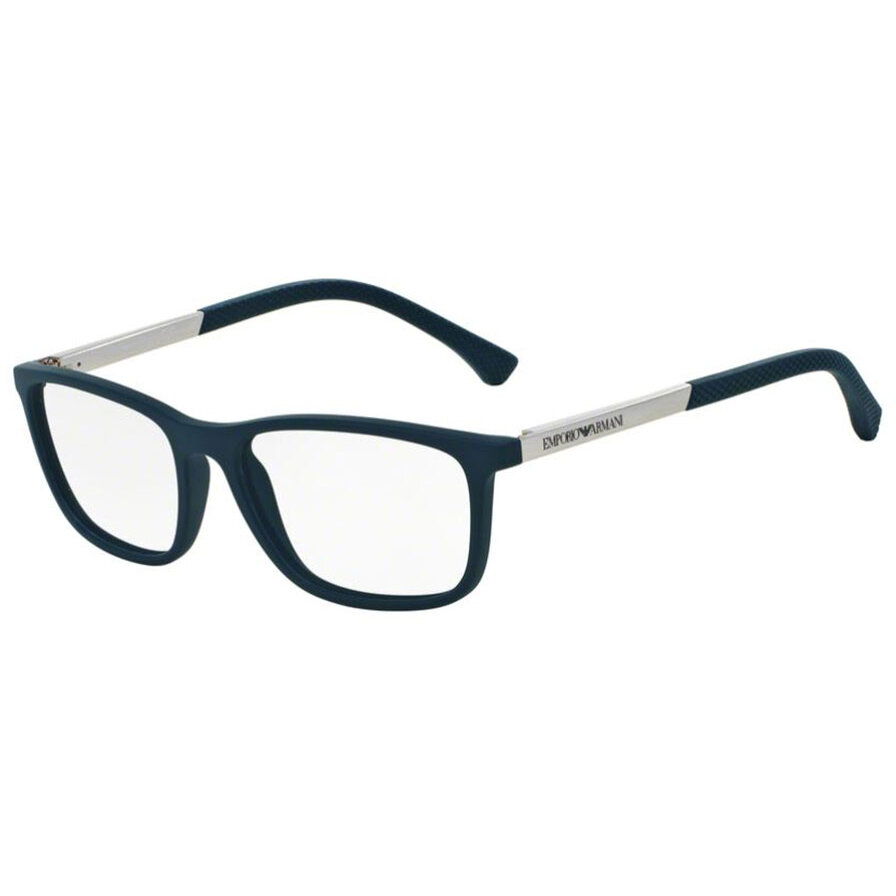 Rame ochelari de vedere barbati Emporio Armani EA3069 5474 Rectangulare Albastre originale din Plastic cu comanda online