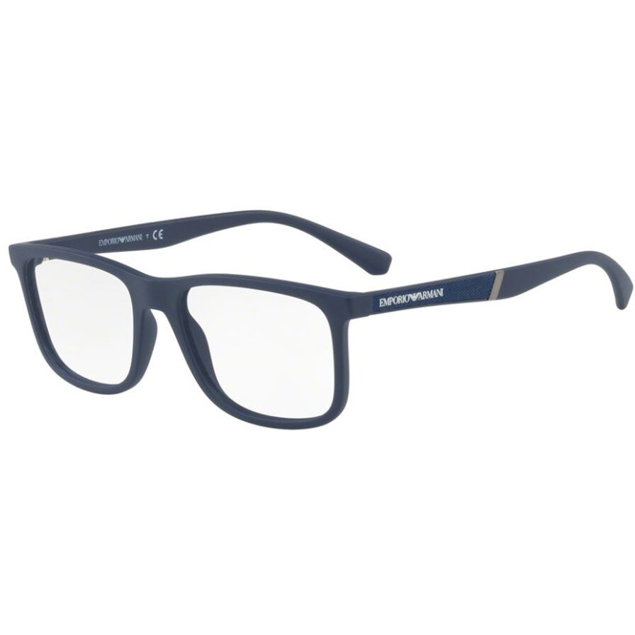 Rame ochelari de vedere barbati Emporio Armani EA3112 5575 Rectangulare Albastre originale din Plastic cu comanda online