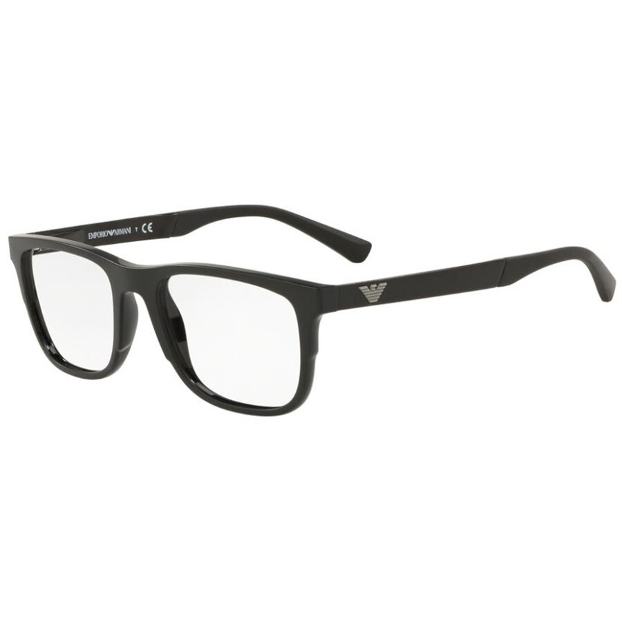 Rame ochelari de vedere barbati Emporio Armani EA3133 5017 Rectangulare Negre originale din Plastic cu comanda online