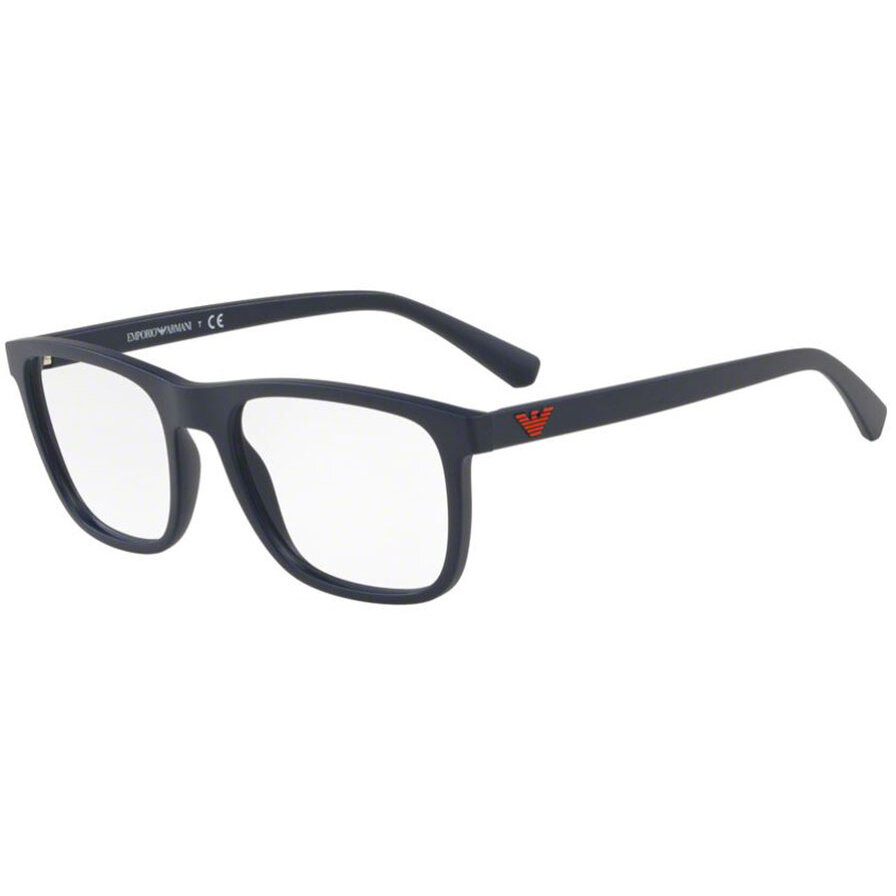 Rame ochelari de vedere barbati Emporio Armani EA3140 5719 Albastre Rectangulare originale din Plastic cu comanda online