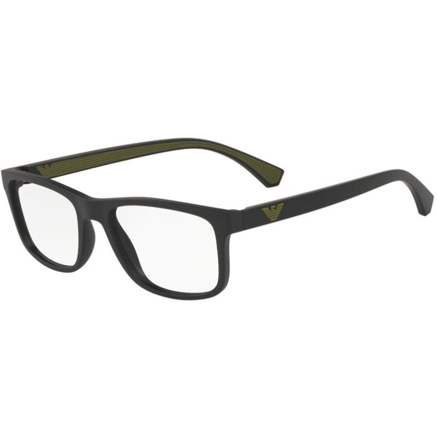 Rame ochelari de vedere barbati Emporio Armani EA3147 5042 Negre Rectangulare originale din Plastic cu comanda online
