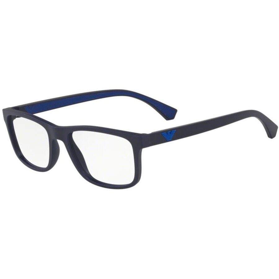 Rame ochelari de vedere barbati Emporio Armani EA3147 5754 Albastre Rectangulare originale din Plastic cu comanda online