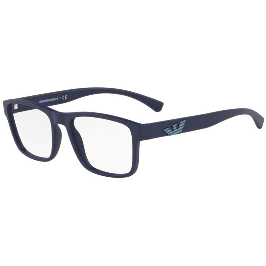 Rame ochelari de vedere barbati Emporio Armani EA3149 5754 Patrate Albastre originale din Plastic cu comanda online