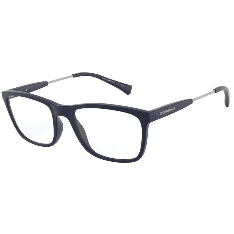 Rame ochelari de vedere barbati Emporio Armani EA3165 5754 Rectangulare Albastre originale din Plastic cu comanda online