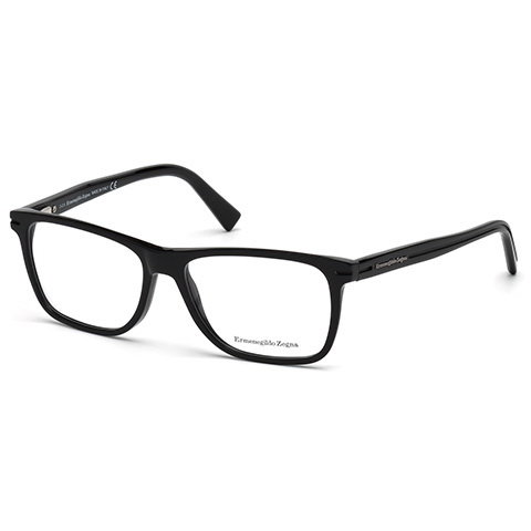 Rame ochelari de vedere barbati Ermenegildo Zegna EZ5044 001 Rectangulare Negre originale din Plastic cu comanda online