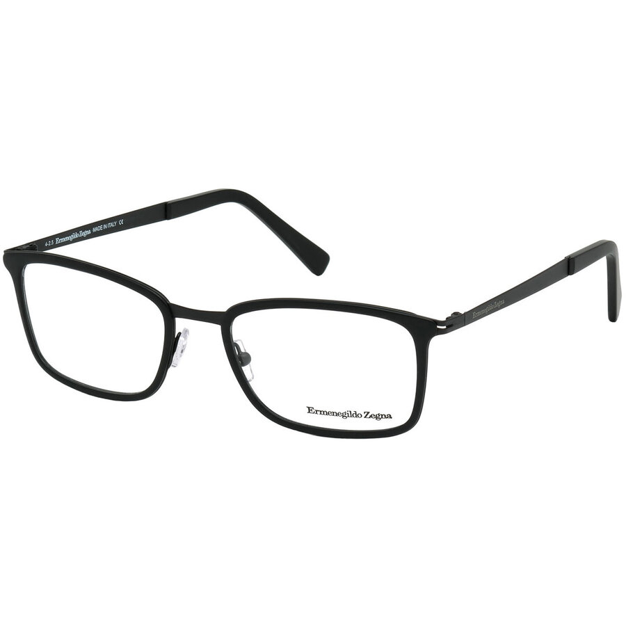 Rame ochelari de vedere barbati Ermenegildo Zegna EZ5047 002 Rectangulare Negre originale din Metal cu comanda online