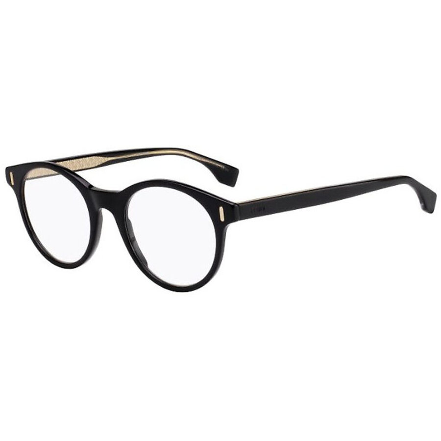 Rame ochelari de vedere barbati Fendi FF M0046 807 Rotunde Negre originale din Plastic cu comanda online