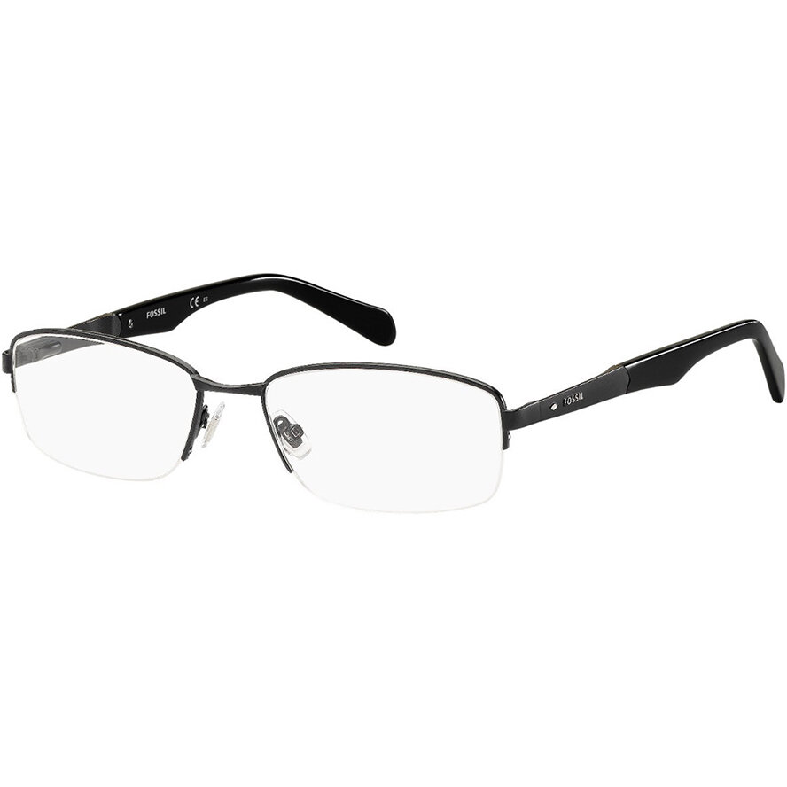 Rame ochelari de vedere barbati Fossil FOS 7015 003 Negre Rectangulare originale din Metal cu comanda online