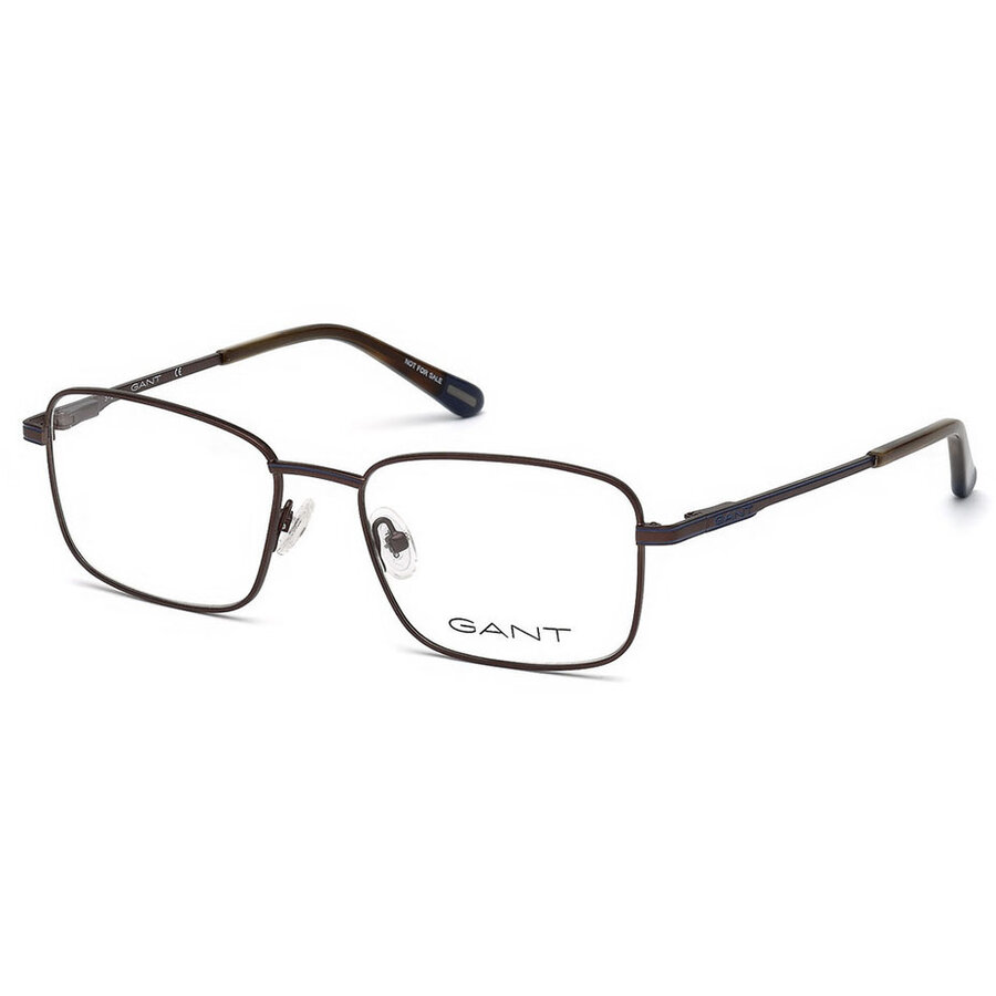 Rame ochelari de vedere barbati Gant GA3170 049 Maro Rectangulare originale din Metal cu comanda online