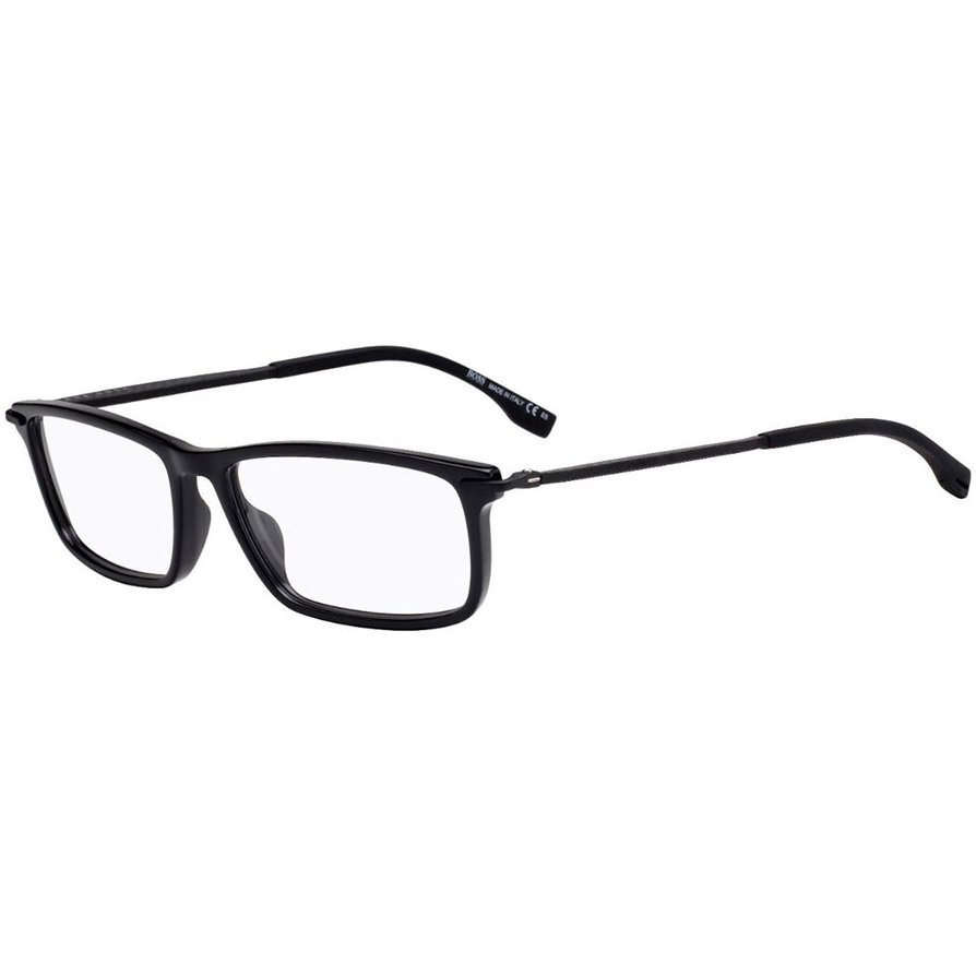 Rame ochelari de vedere barbati HUGO BOSS 1017 807 Rectangulare Negre originale din Acetat cu comanda online