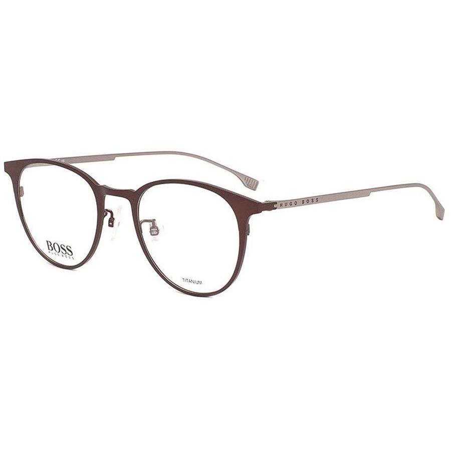 Rame ochelari de vedere barbati HUGO BOSS 1031/F 4IN Rotunde Maro originale din Metal cu comanda online